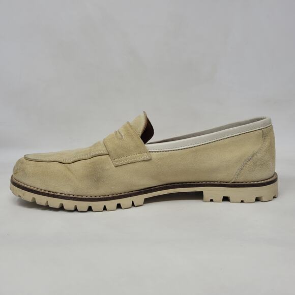Paire & Fils Loafers Mens EU39 US6 Champagne Beige Suede L'Embellie Casual Work - Picture 6 of 14
